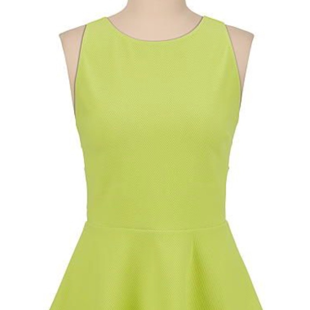 Neon Peplum Top